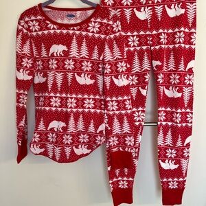 Cozy Red and White Pajamas